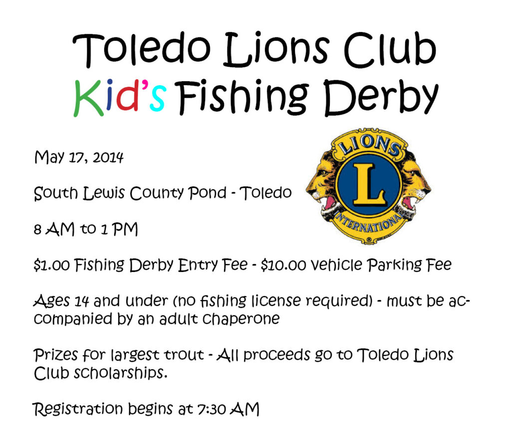 Toledo Lions Club Kid's Fishing Derby